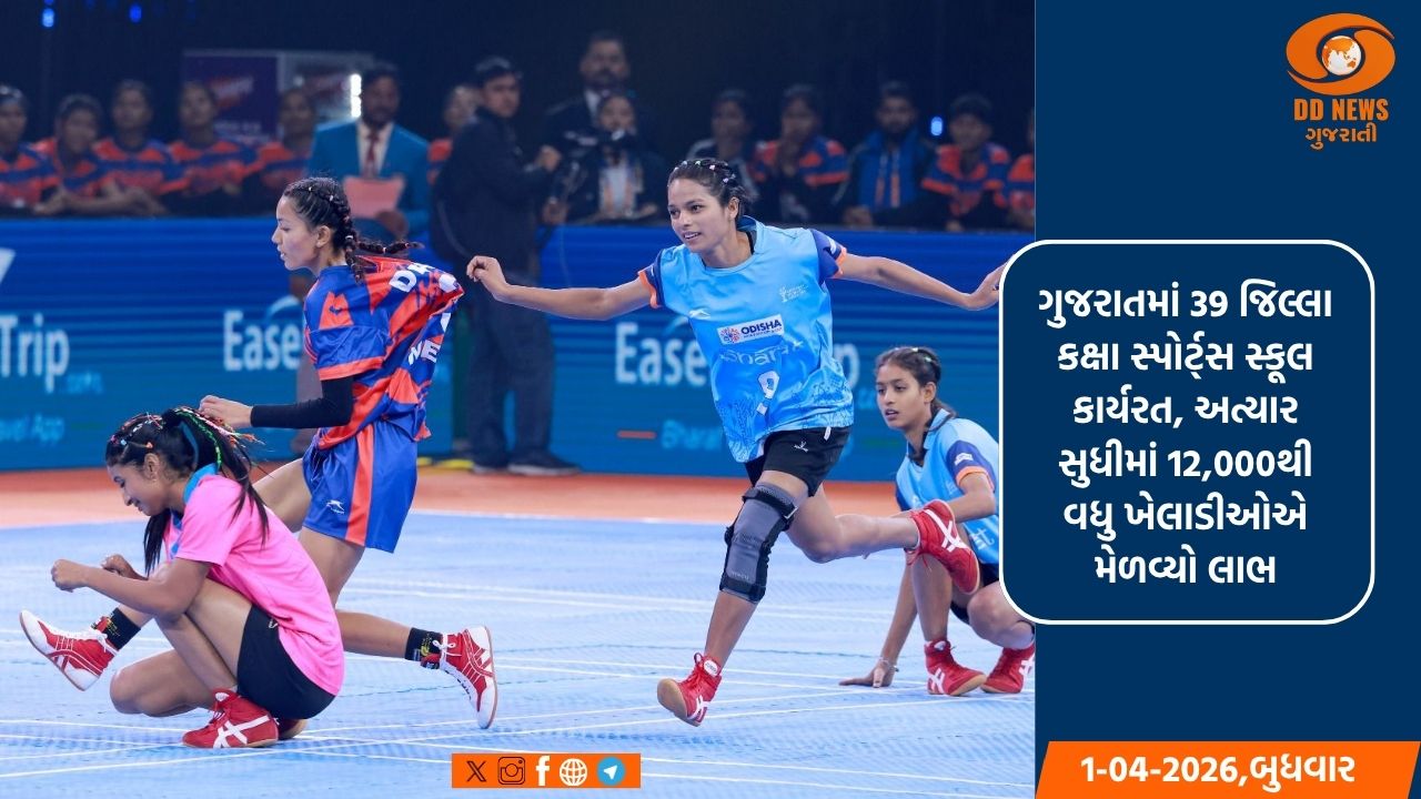 ગુજરાતના ખેલાડીઓને રાષ્ટ્રીય-આંતરરાષ્ટ્રીય કક્ષાની સ્પર્ધા માટે તૈયાર કરે છે જિલ્લા કક્ષા સ્પોર્ટ્સ સ્કૂલ (DLSS) યોજના