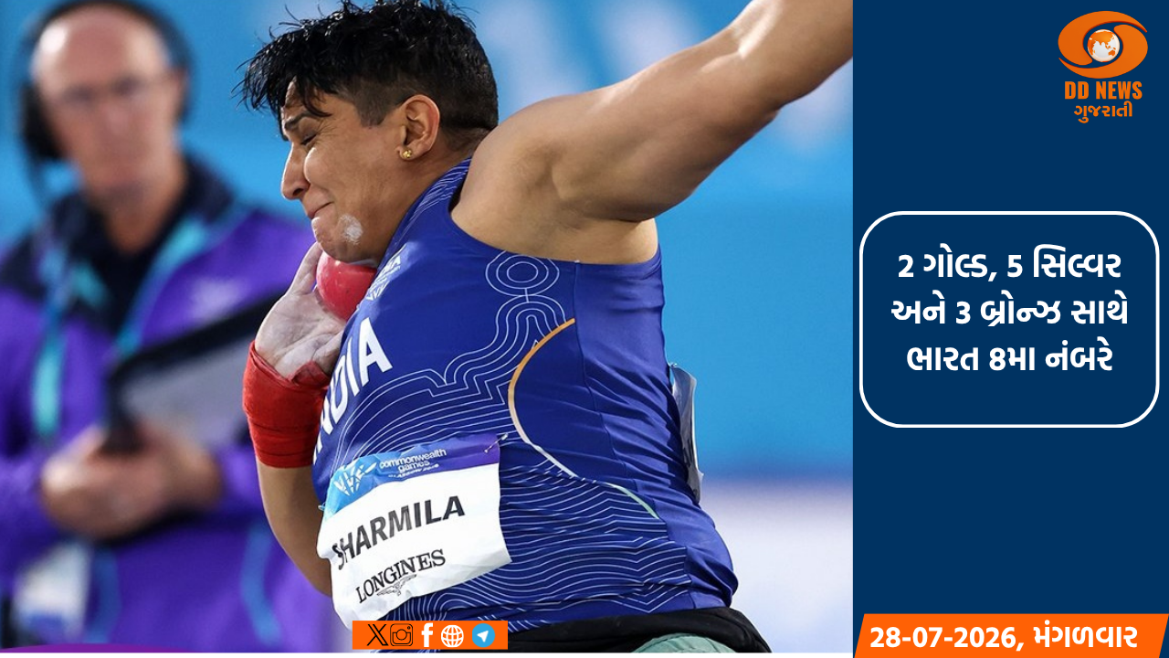 CWG 2026: શર્મિલાએ દેશ માટે બીજો ગોલ્ડ જીત્યો; મોડી રાતે ભારતે વધુ 4 મેડલ જીત્યા