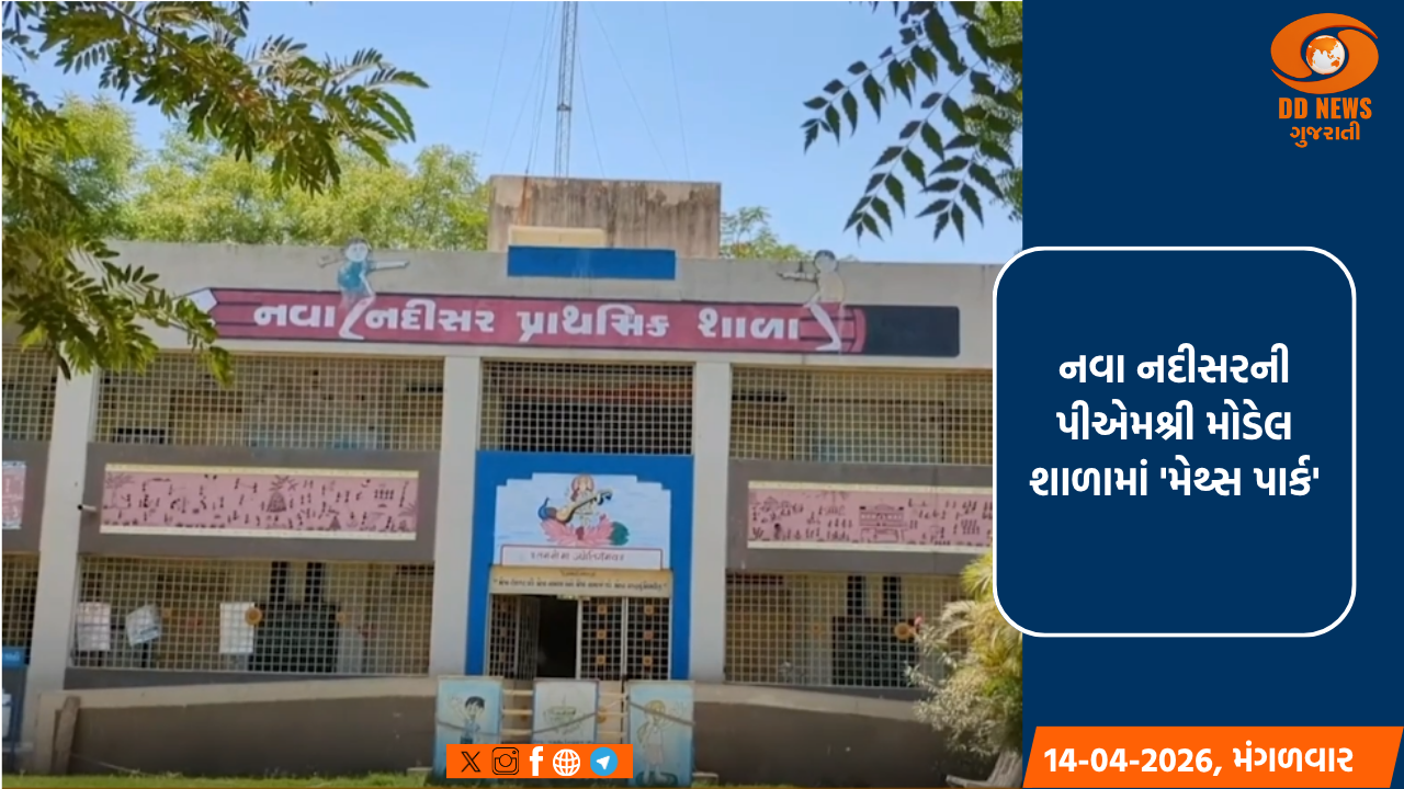 નવા નદીસરની પીએમશ્રી મોડેલ શાળામાં 'મેથ્સ પાર્ક'