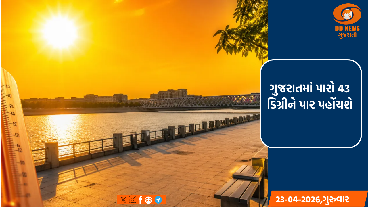 ગુજરાતમાં પારો 43 ડિગ્રીને પાર પહોંચશે