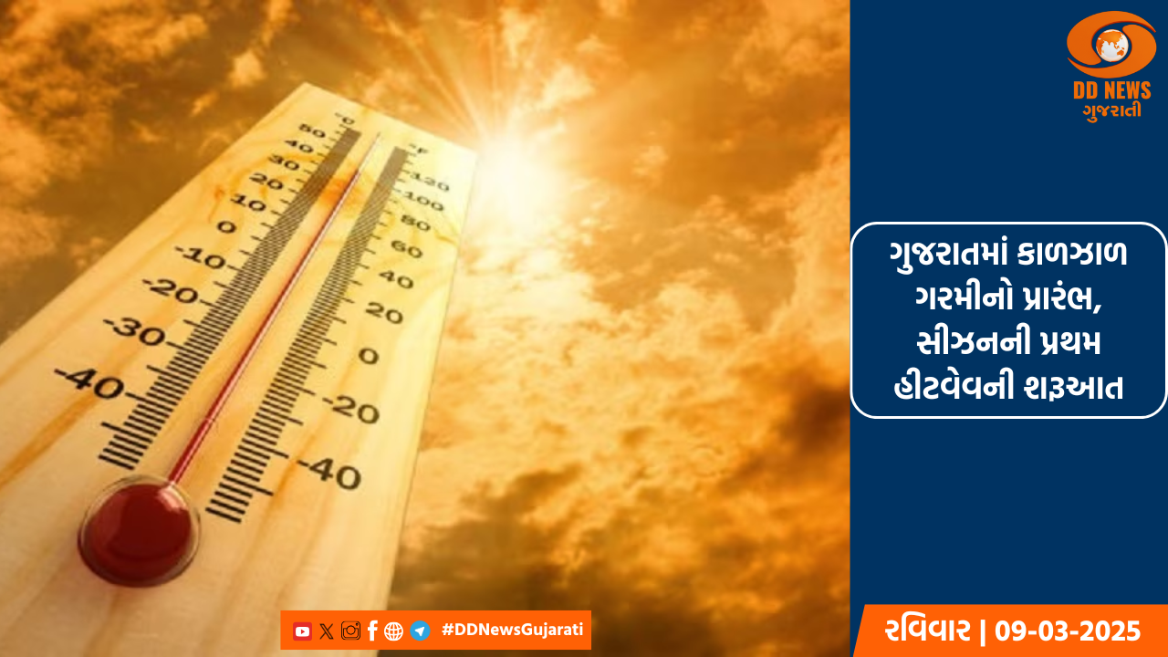 ગુજરાતમાં કાળઝાળ ગરમીનો પ્રારંભ, સીઝનની પ્રથમ હીટવેવની શરૂઆત