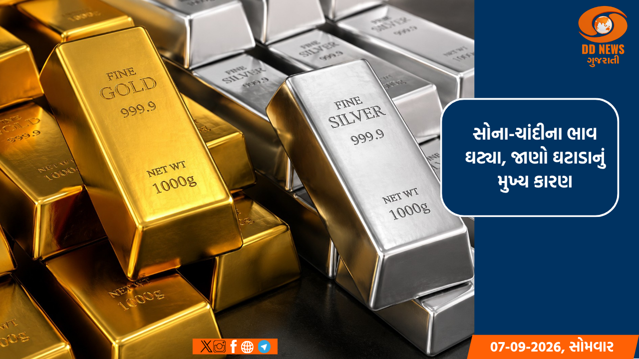 સોના-ચાંદીના ભાવમાં કડાકો, વૈશ્વિક મંદી અને મજબૂત ડૉલરને કારણે MCX પર કિંમતો ઘટી
