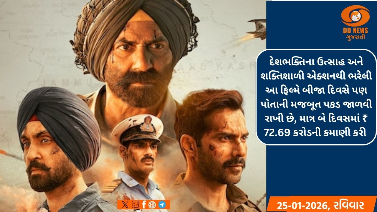 'બોર્ડર 2' ની બોક્સ ઓફિસ પર ધમાકેદાર એન્ટ્રી, બે દિવસમાં જંગી કમાણી