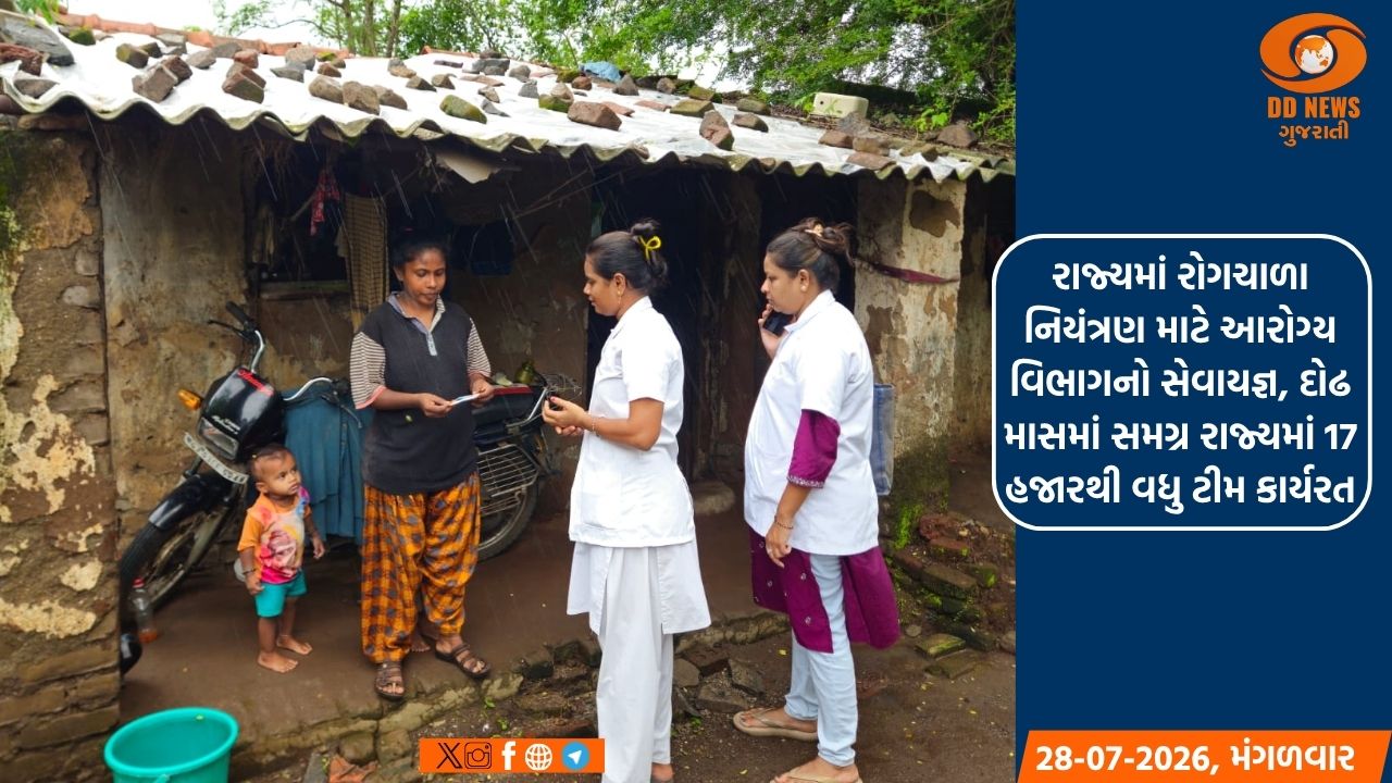 રાજ્યમાં રોગચાળા નિયંત્રણ માટે આરોગ્ય વિભાગનો સેવાયજ્ઞ 