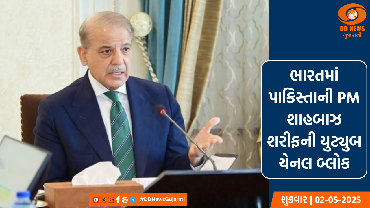 ભારતની વધુ એક ડિજિટલ સ્ટ્રાઈક, પાકિસ્તાની PM શાહબાઝ શરીફની યુટ્યુબ ચેનલ બ્લોક