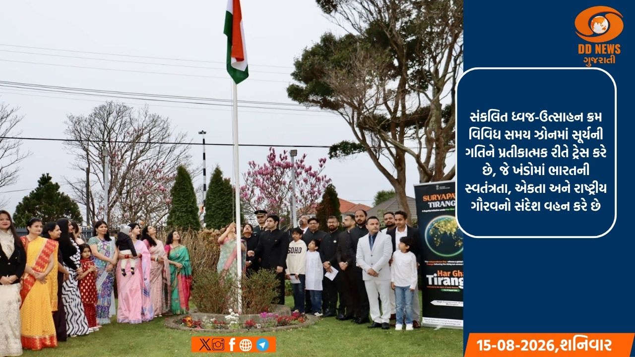 સૂર્યપથ તિરંગા ગ્લોબલ રિલે: સ્વતંત્રતા દિવસ નિમિત્તે વિશ્વભરમાં તિરંગાની યાત્રા