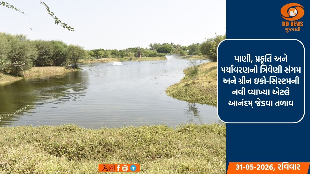 ગાંધીનગર જિલ્લાના વિકાસ નકશા પર નવું નજરાણું એટલે વડસરનું ઐતિહાસિક જેડવા તળાવ