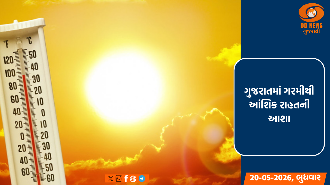 ગુજરાતમાં ગરમીથી આંશિક રાહતની આશા: આગામી સાત દિવસ હવામાન સૂકું રહેશે 