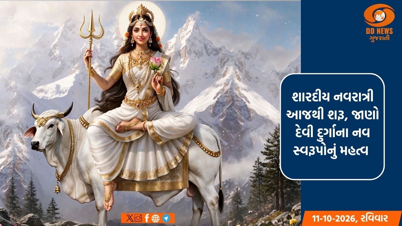 શારદીય નવરાત્રી આજથી શરૂ, જાણો દેવી દુર્ગાના નવ સ્વરૂપોનું મહત્વ 