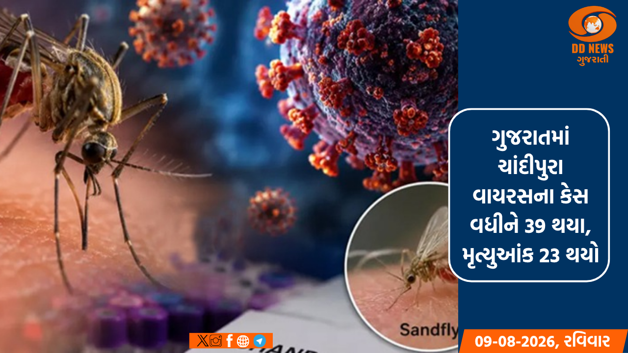 ગુજરાતમાં ચાંદીપુરા વાયરસના કેસ વધીને 39 થયા, મૃત્યુઆંક 23 થયો 