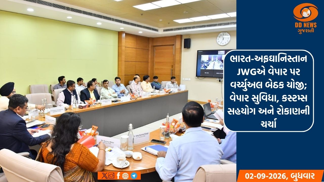 ભારત-અફઘાનિસ્તાન JWGએ વેપાર પર વર્ચ્યુઅલ બેઠક યોજી;  વેપાર સુવિધા, કસ્ટમ્સ સહયોગ અને રોકાણની ચર્ચા