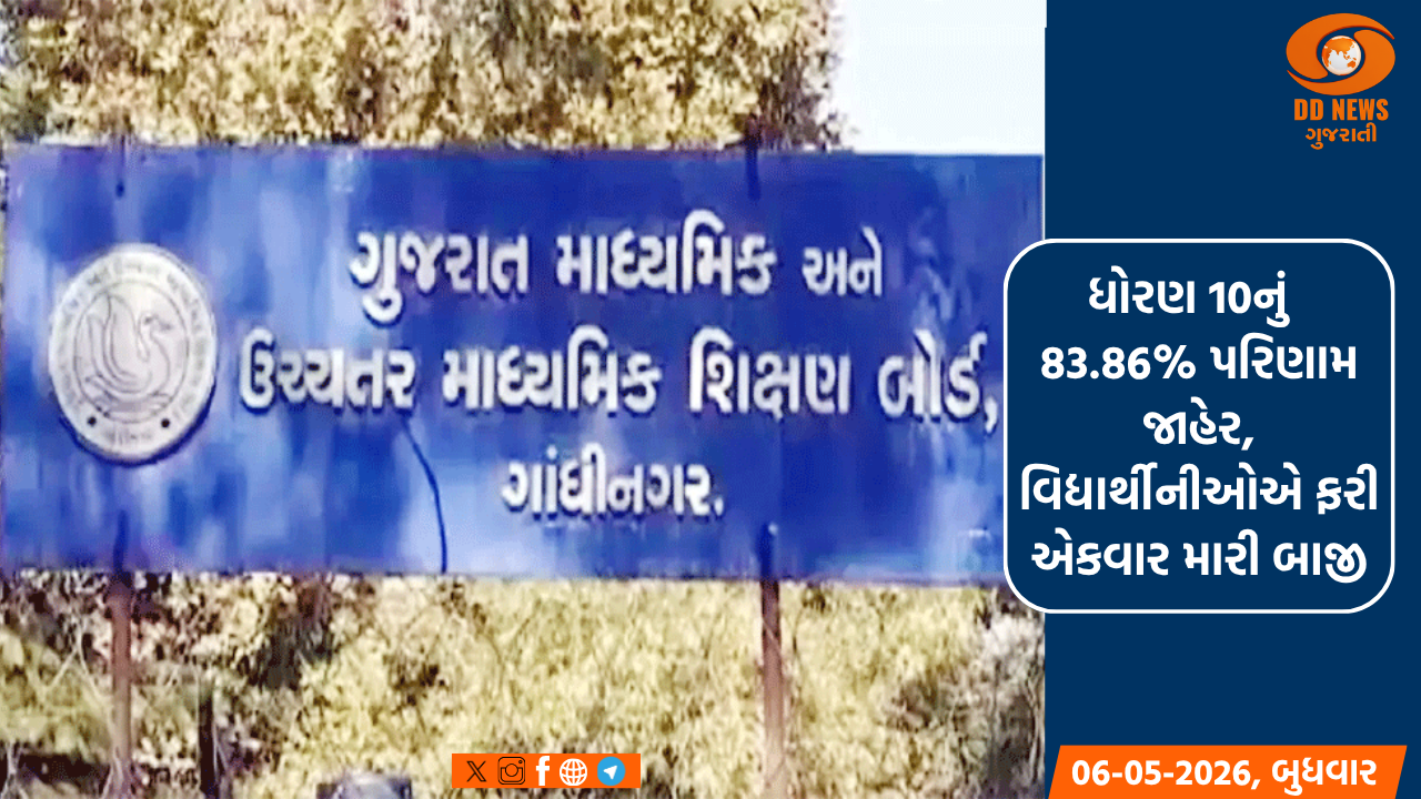 ધોરણ 10નું  83.86 ટકા પરિણામ જાહેર, વિદ્યાર્થીનીઓએ ફરી એકવાર મારી બાજી