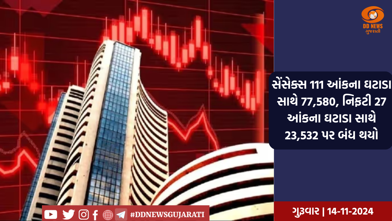  શેરબજારમાં બ્લેક ફ્રાયડે, 500થી વધુ પોઈન્ટનો કડાકો