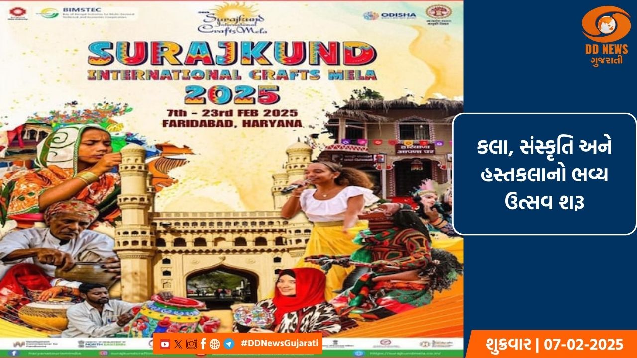 સૂરજકુંડ મેળો 2025 : 42 દેશોના 648 કારીગરો ભાગ લેશે